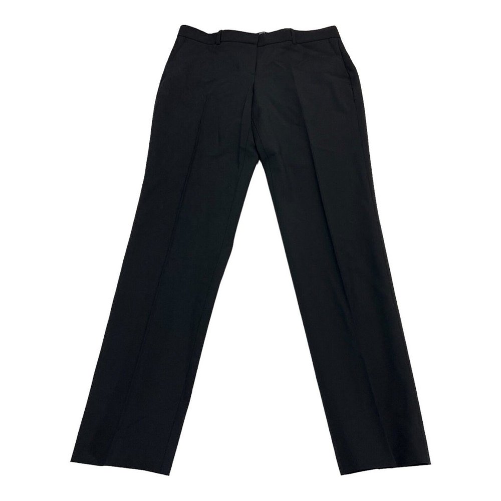 Theory Treeca 2 Womens 4 Good Wool Blend Cropped Classic Suit Pants in Black